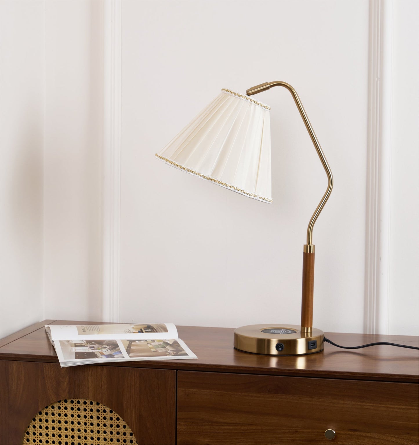 Elegant Soft Shade Table Lamp