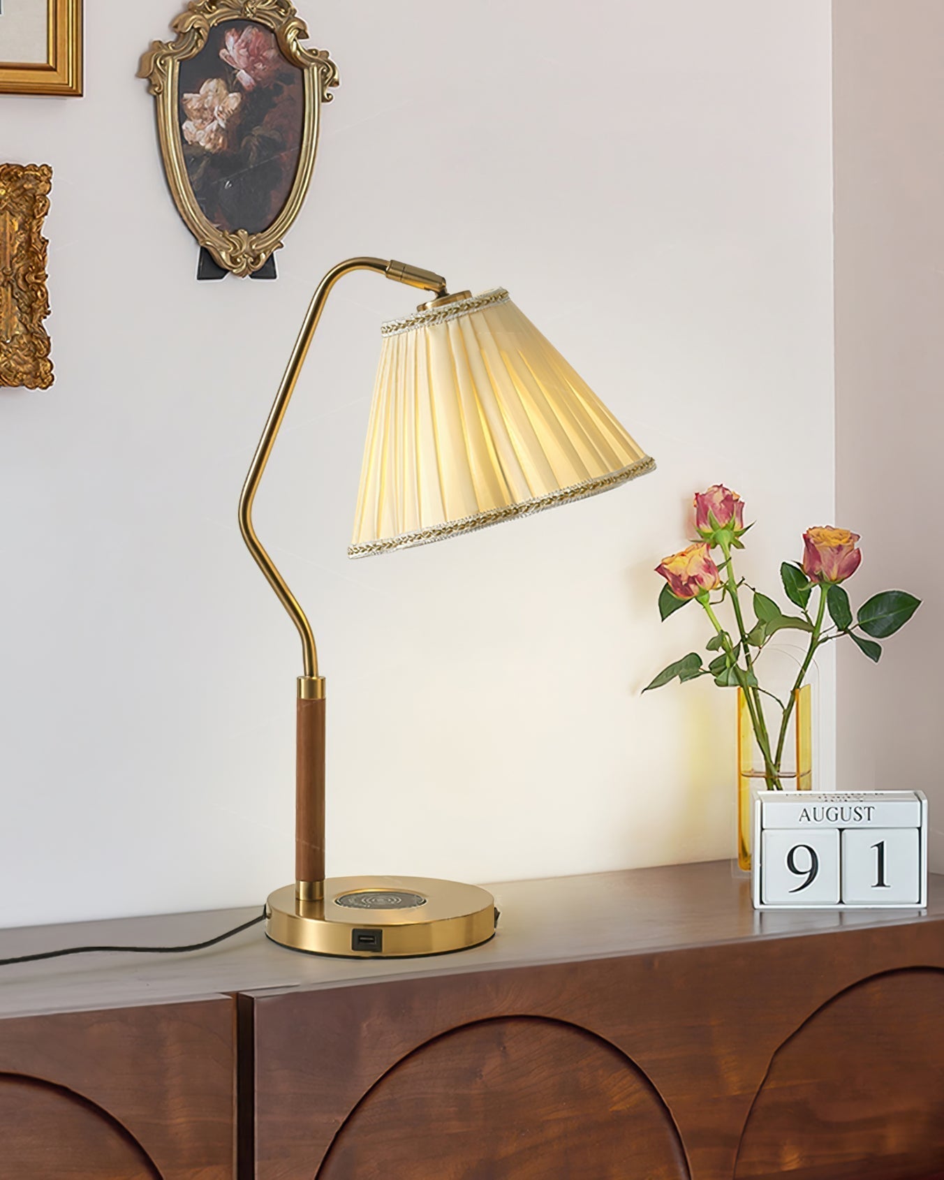 Elegant Soft Shade Table Lamp