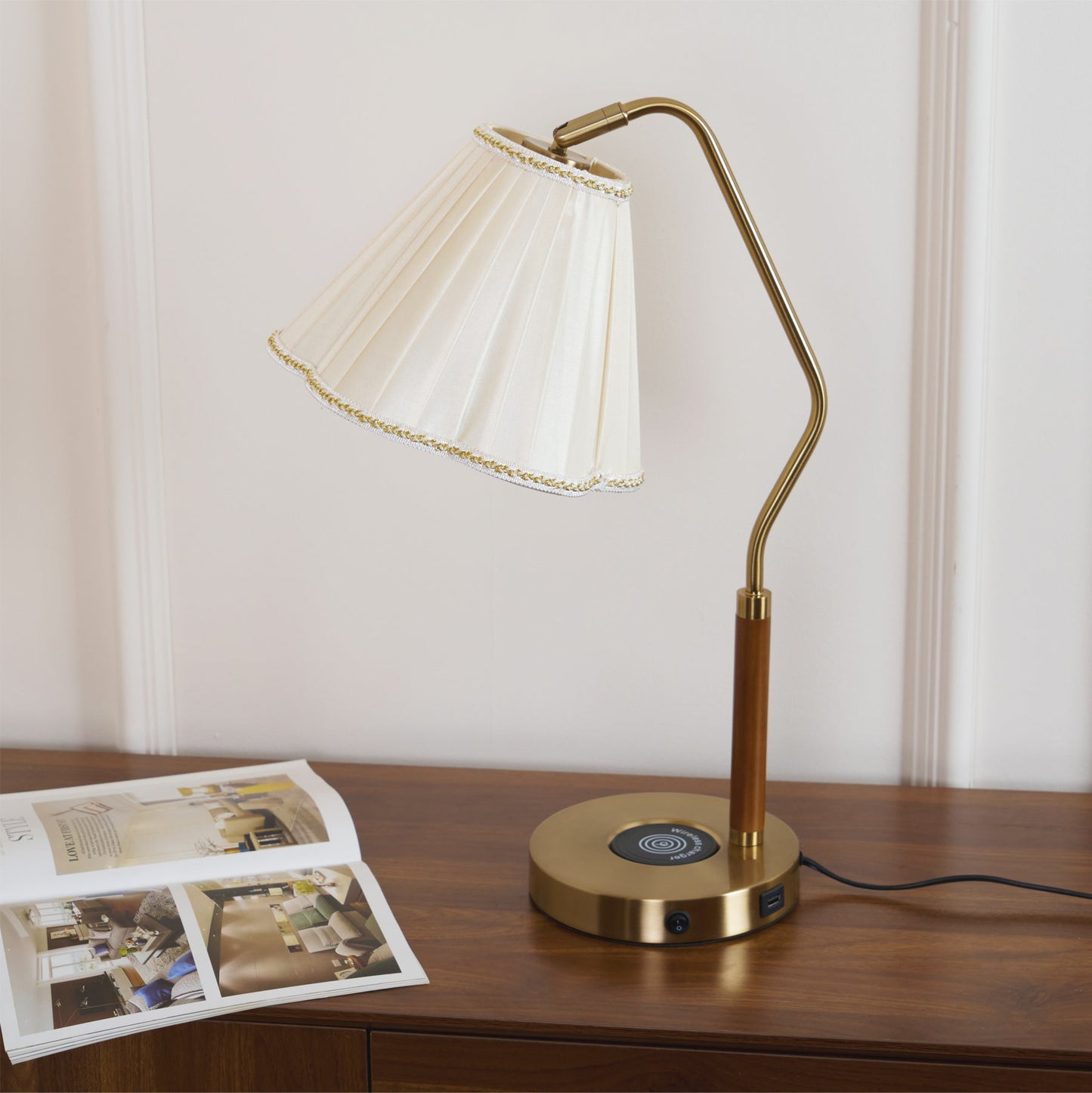 Elegant Soft Shade Table Lamp
