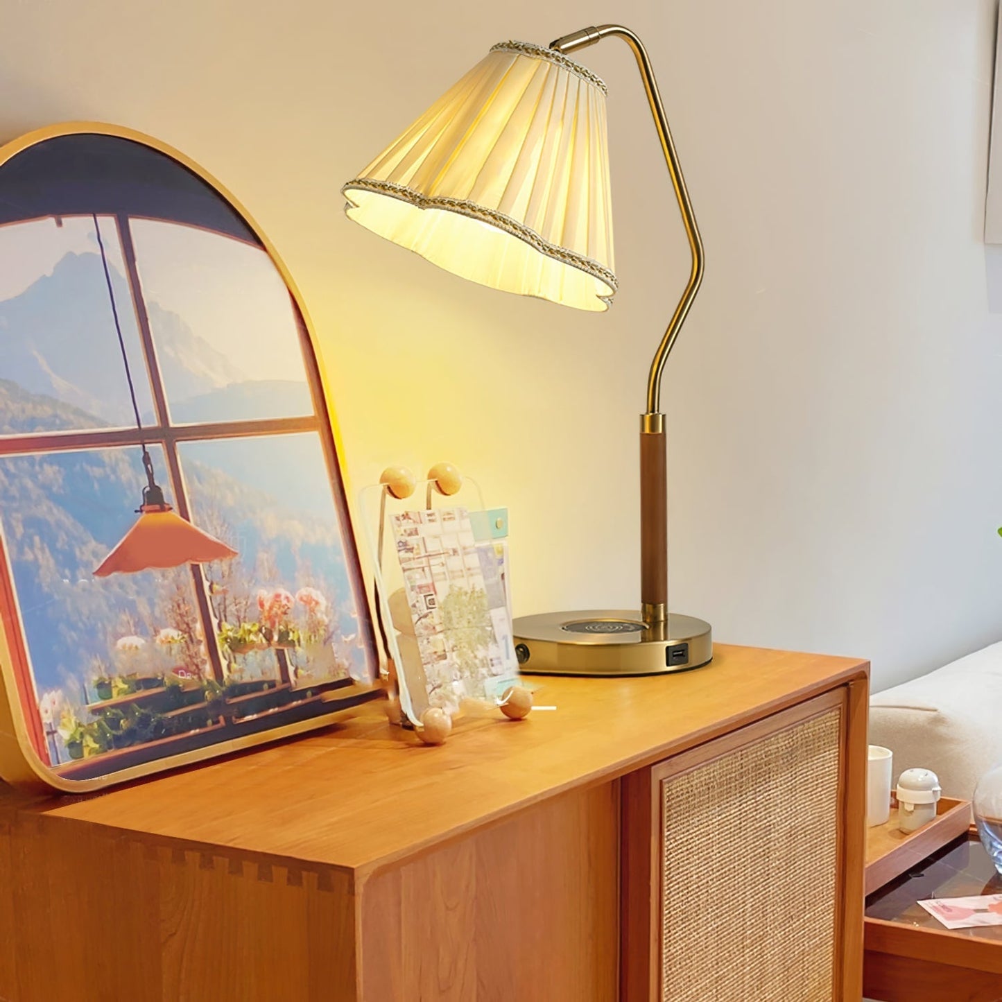 Elegant Soft Shade Table Lamp