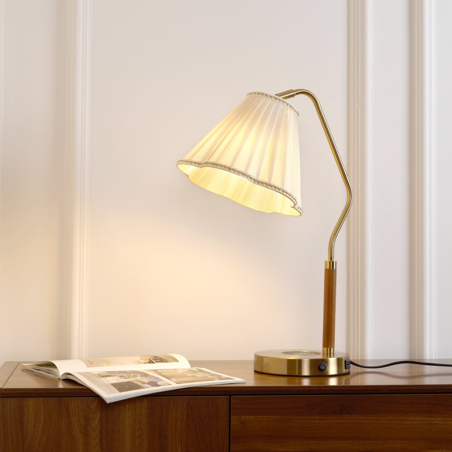 Elegant Soft Shade Table Lamp