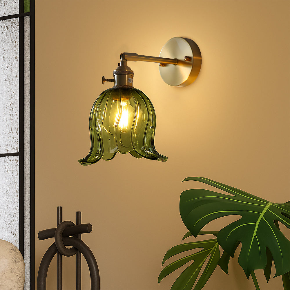 Flower Glass Wall Lamp 1