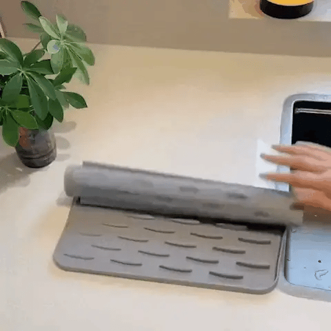 Flexible Quick Dry Silicone Mat - Non Slip & Compact