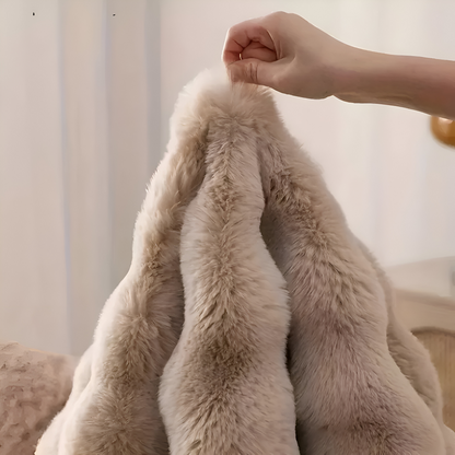 Plush Round Fleece Non Slip Entrance Mat