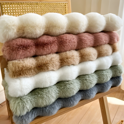 Plush Round Fleece Non Slip Entrance Mat