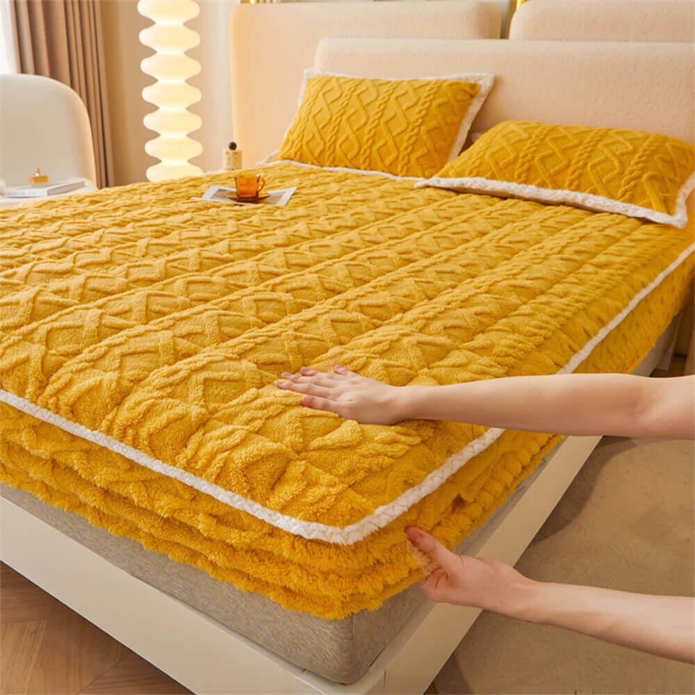 Plush Soft Fitted Mattress Protector for Deep Sleep - Fesara