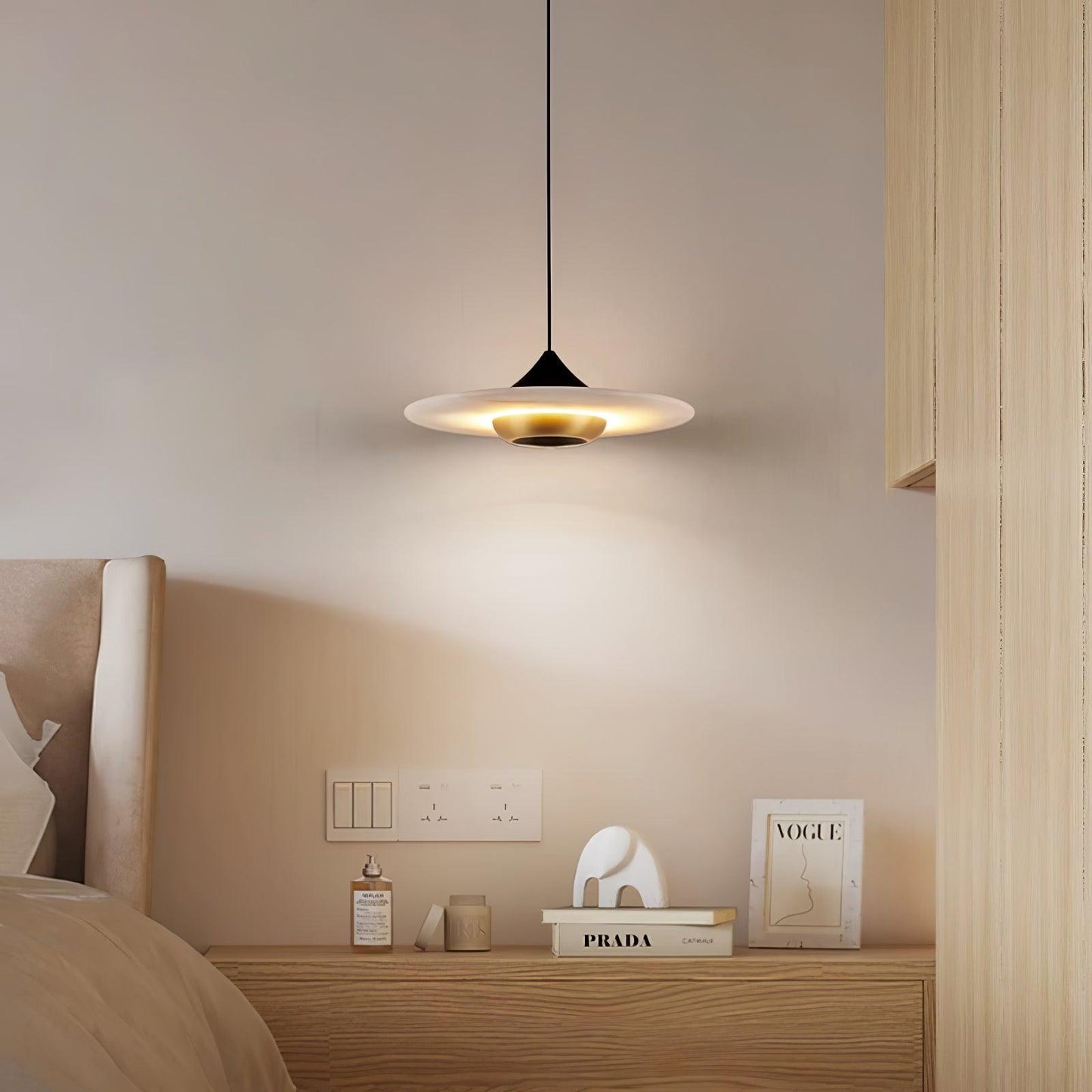 Elegant Marble LED Pendant Light
