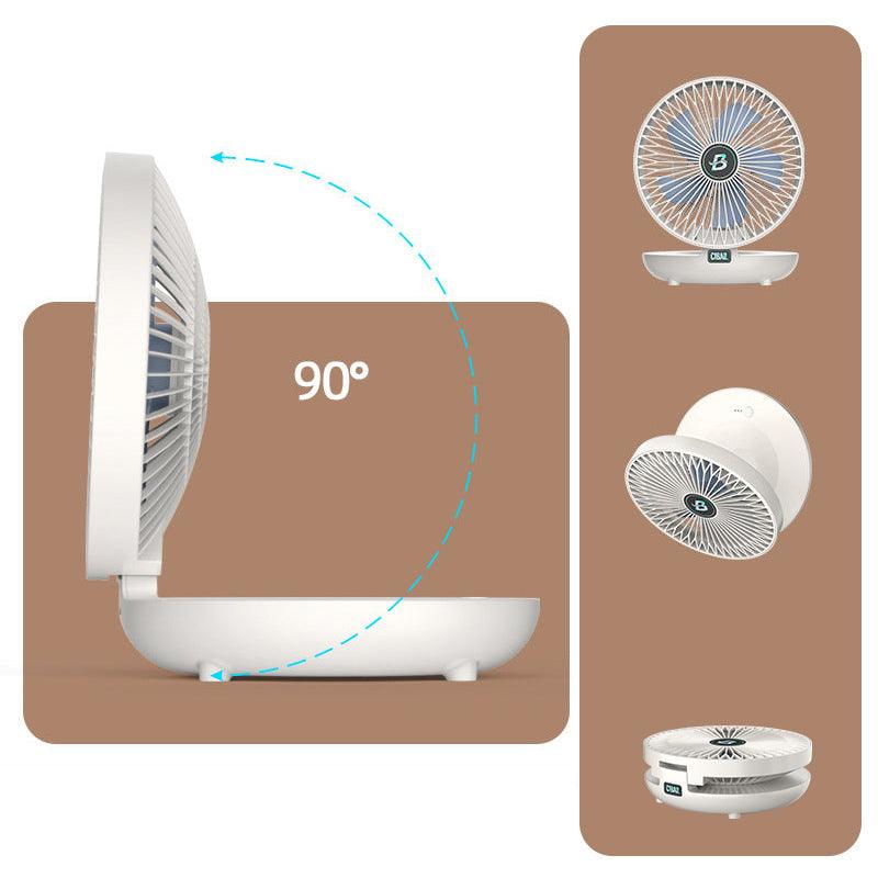 Compact Collapsible Fan - Quiet Personal Air Cooler