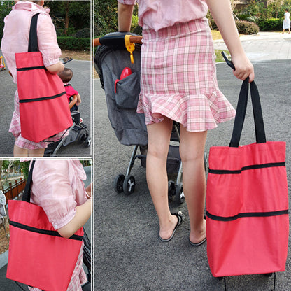 Collapsible Folding Grocery Cart Bag
