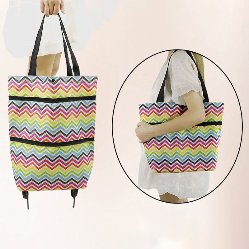 Collapsible Folding Grocery Cart Bag