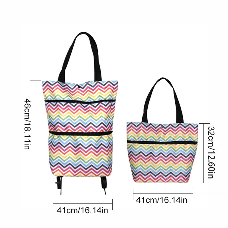 Collapsible Folding Grocery Cart Bag