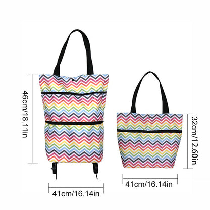 Collapsible Folding Grocery Cart Bag