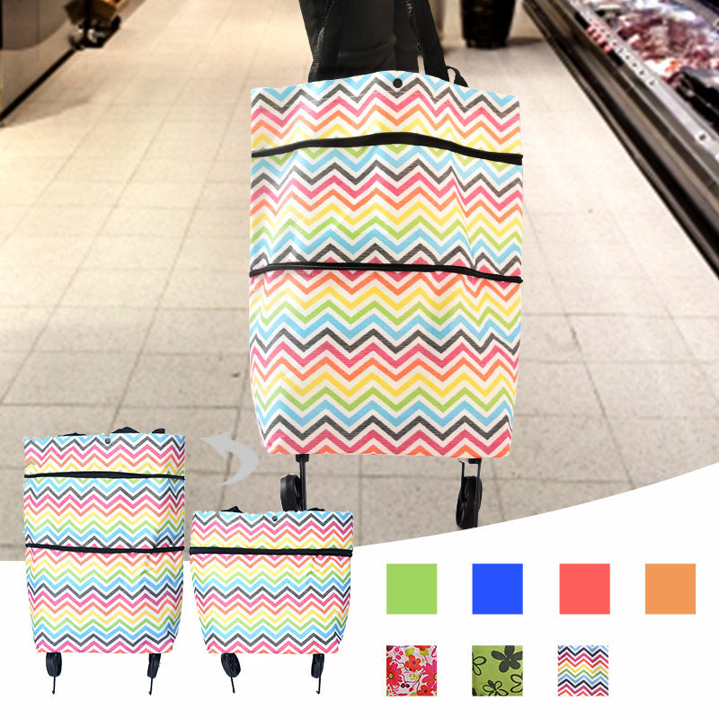 Collapsible Folding Grocery Cart Bag