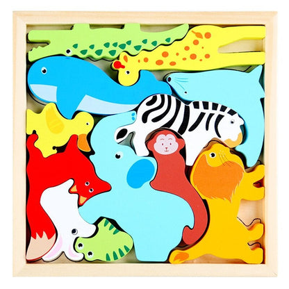 Wooden Brain Teaser Puzzle Set (3 Pack)