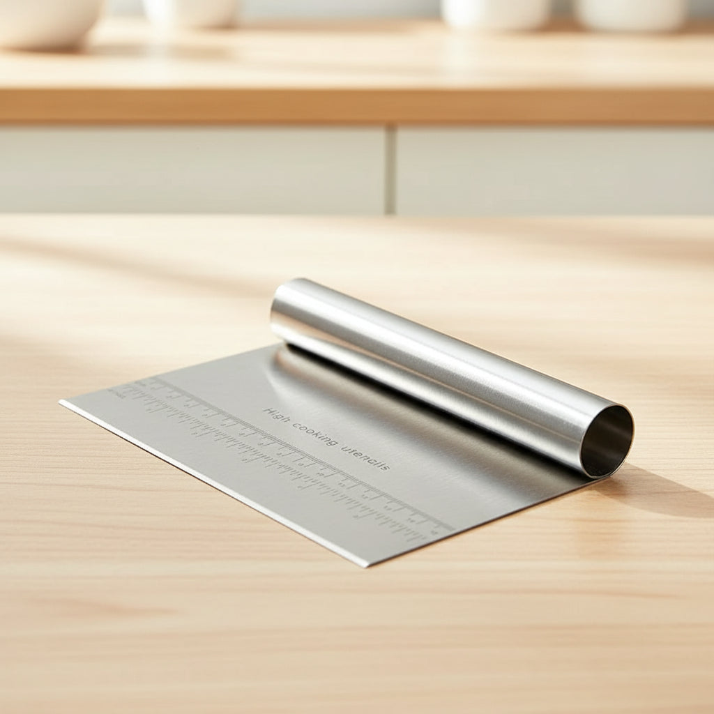 Premium Stainless Steel Baking Spatula and Scraper - Fesara
