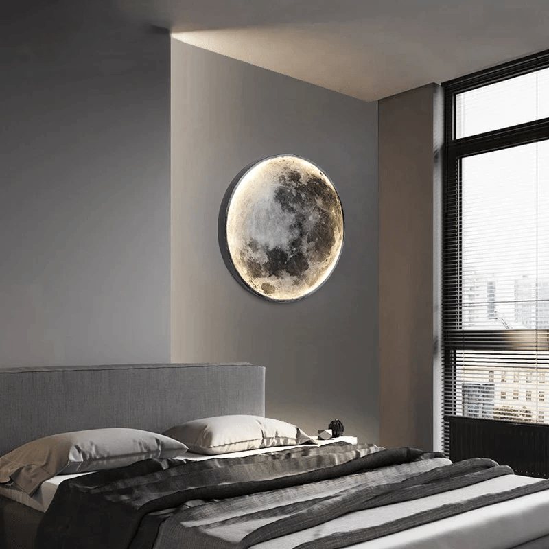 Soft LED Moon Phase Wall Lamp