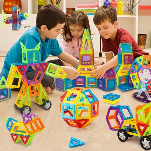 Magnetic Kids Building Blocks Set for Learning Fun - Fesara