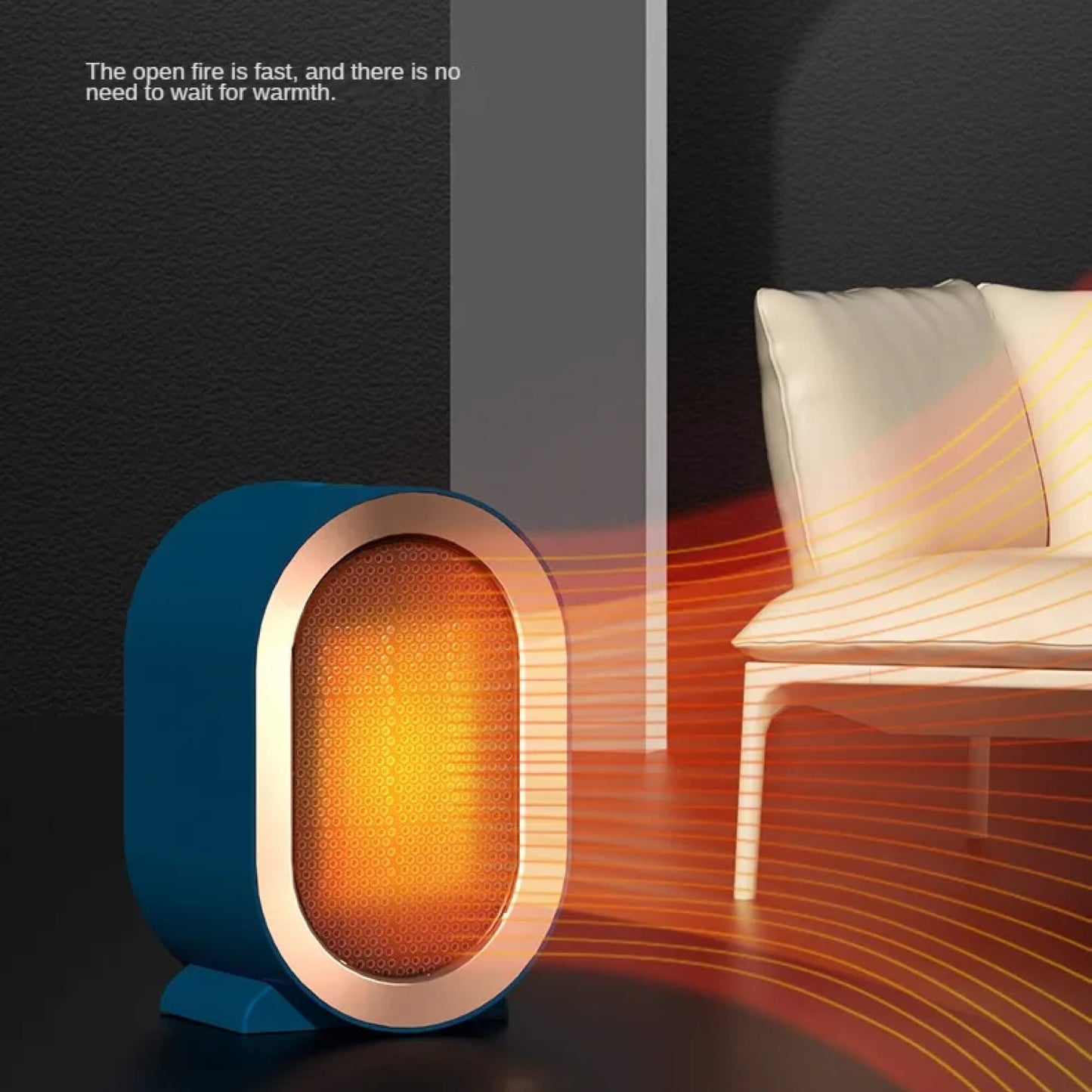 Compact Electric Ceramic Home Heater for Office