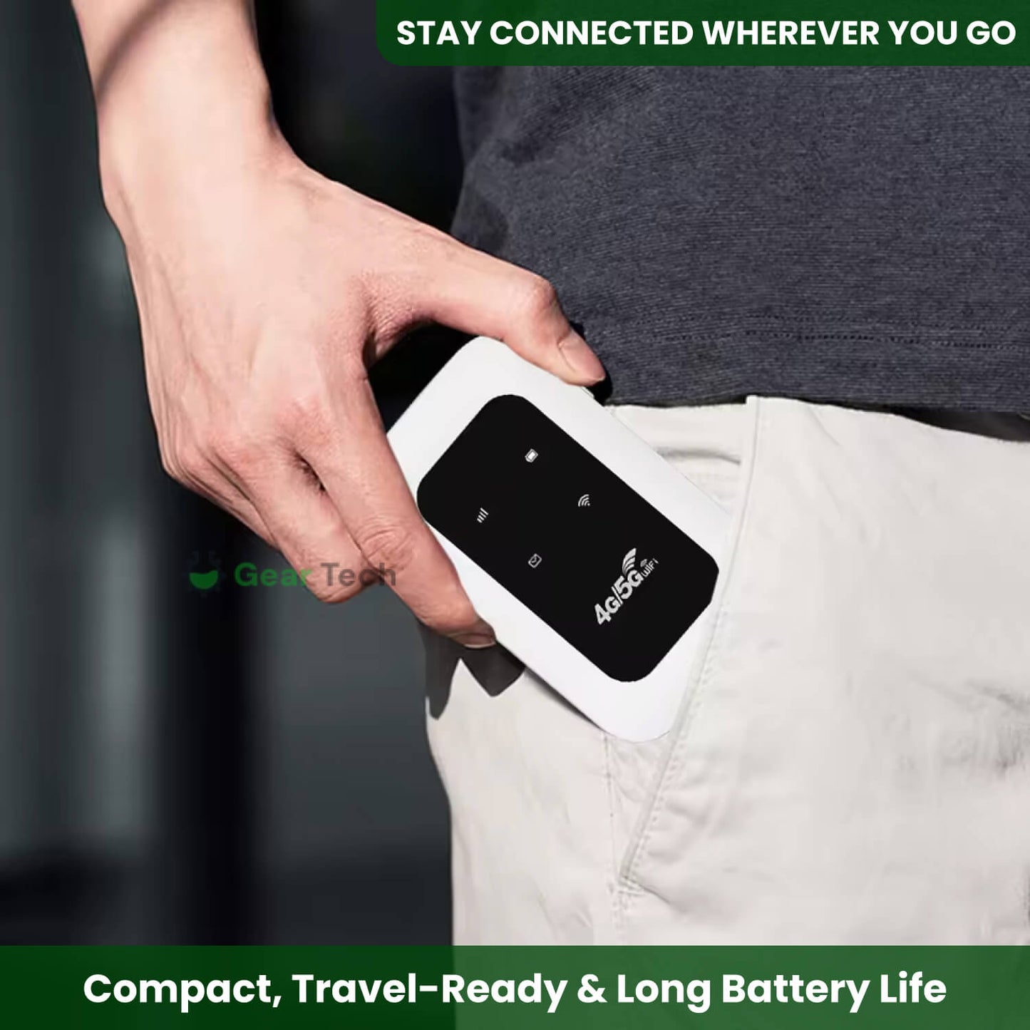 Compact Mobile Wi-Fi Hotspot for Travel and Home Use