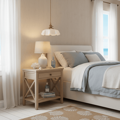 Elegant Ruffled Glass Metal Pendant Lamp