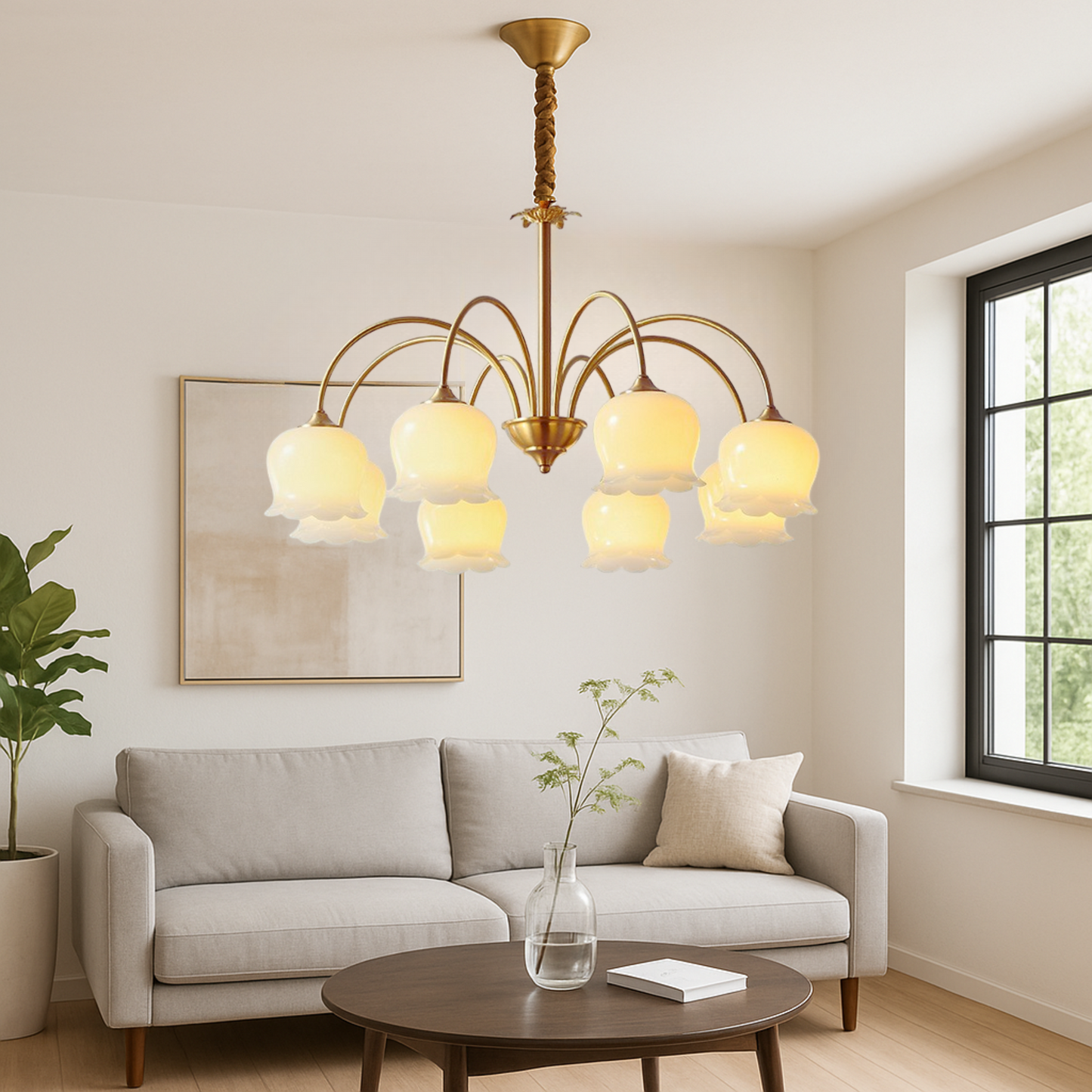 French copper chandelier 1