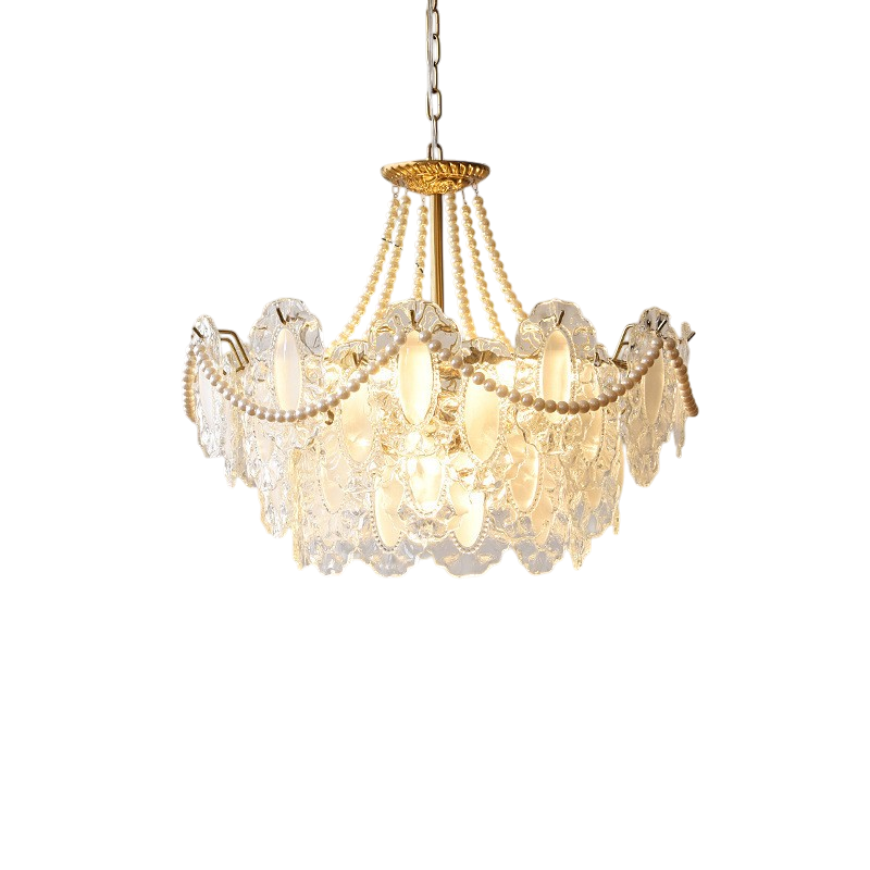 Elegant Crystal Droplet Chandelier - Fesara