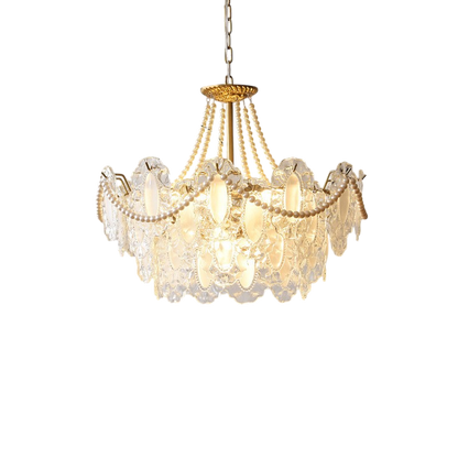 Elegant Crystal Droplet Chandelier - Fesara