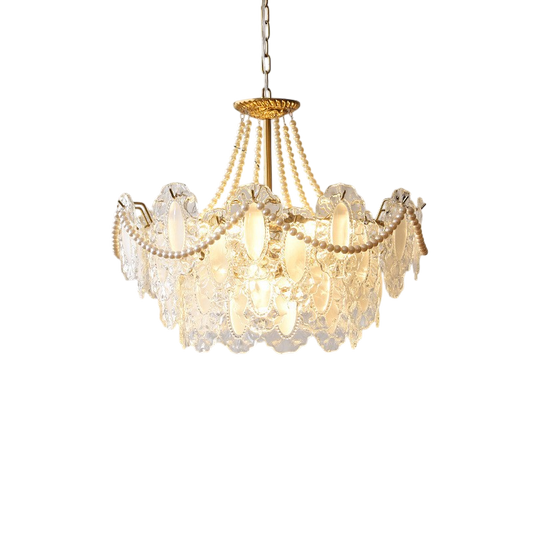 Elegant Crystal Droplet Chandelier - Fesara