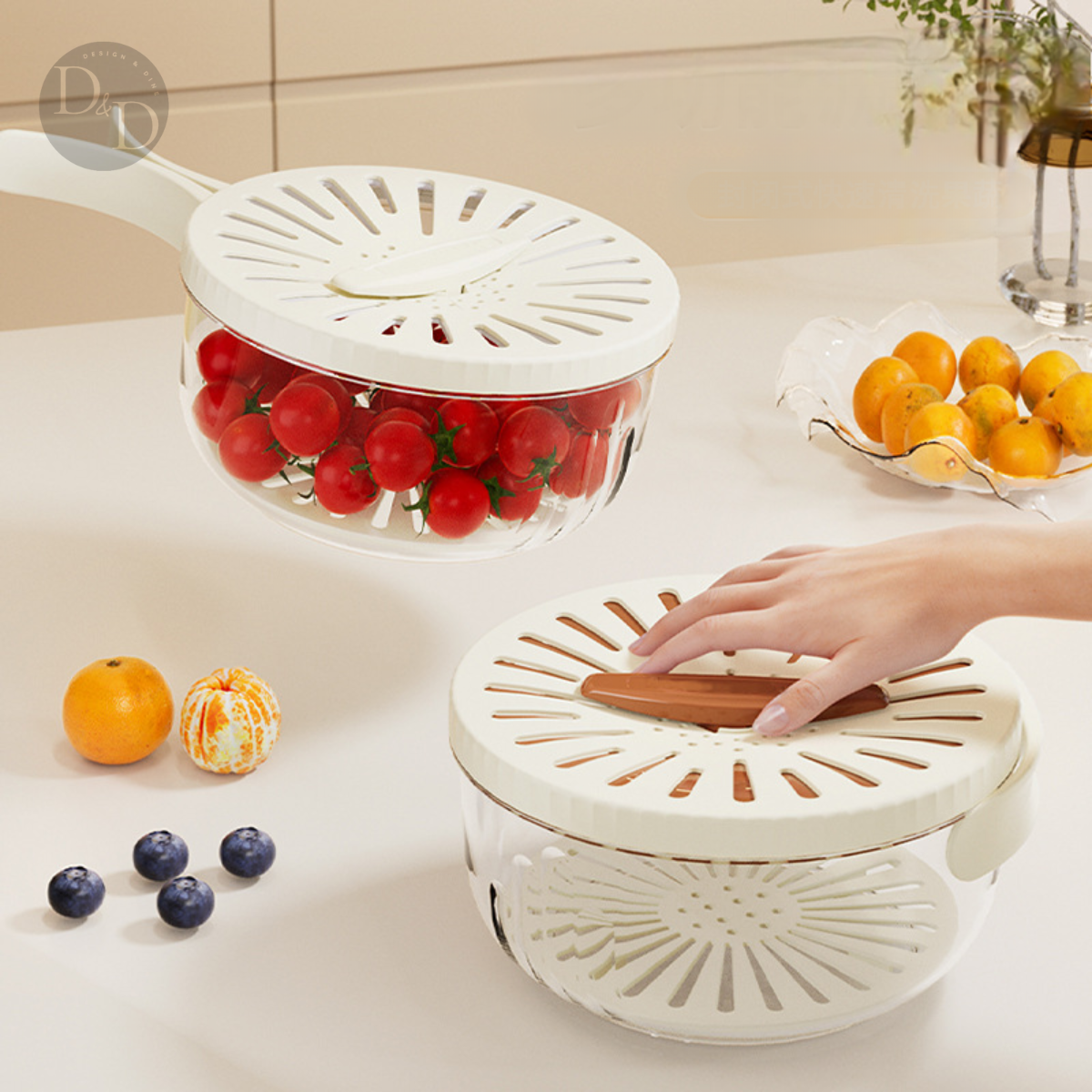 FreshKeeper | Innovative Space-Saving Food Storage Container Set 3
