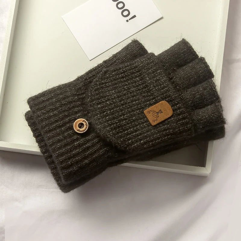 FrostGuard | Cozy Touchscreen Half-Finger Winter Gloves 3