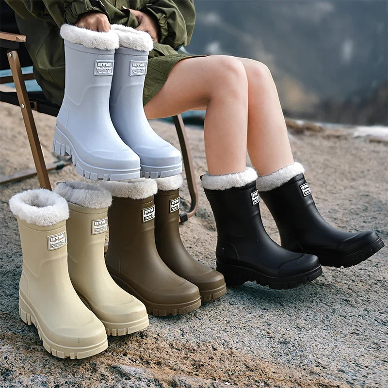 Warm Waterproof Snow Boots for Women - Fesara