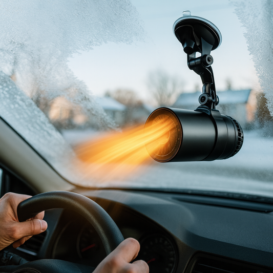 Compact 12V Car Heater with Fast Defrost - Fesara