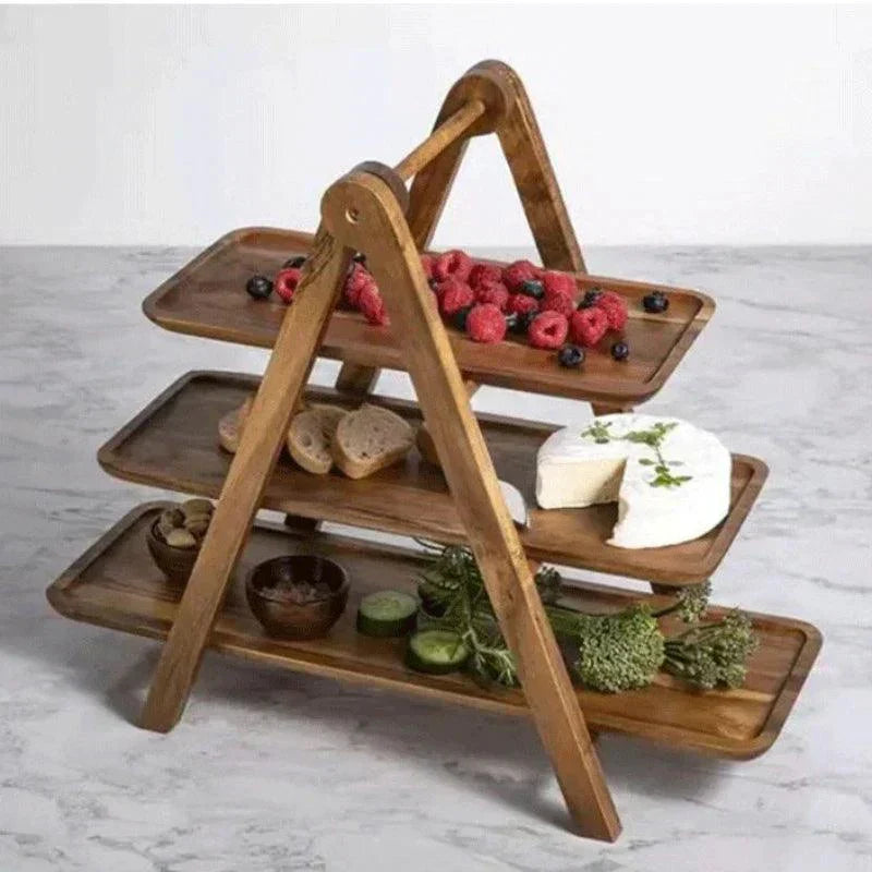 Rustic Wood Serving Tray