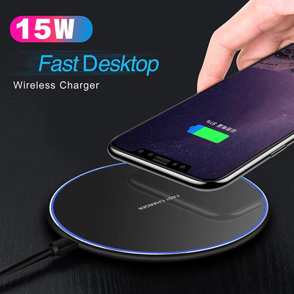 Quick 30W Wireless Charging Pad for iPhone & Android