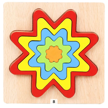 Fun Wooden Shape Puzzle Toy