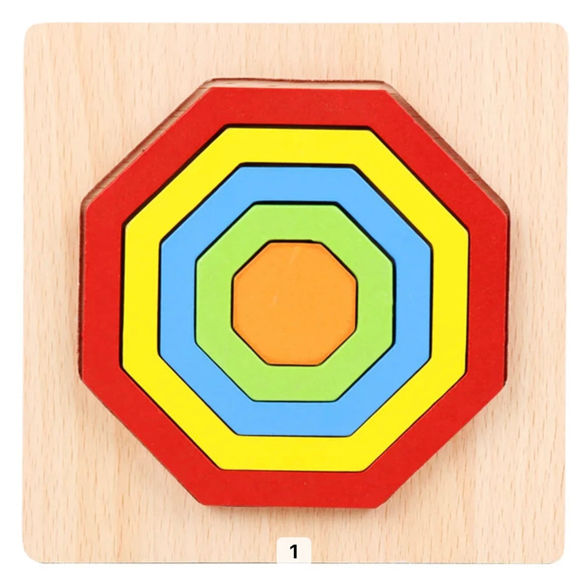 Fun Wooden Shape Puzzle Toy