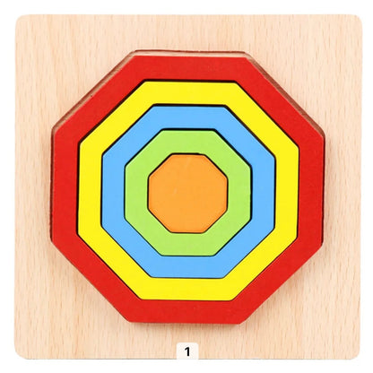 Fun Wooden Shape Puzzle Toy