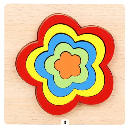 Fun Wooden Shape Puzzle Toy - Fesara