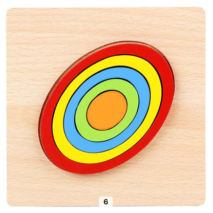Fun Wooden Shape Puzzle Toy