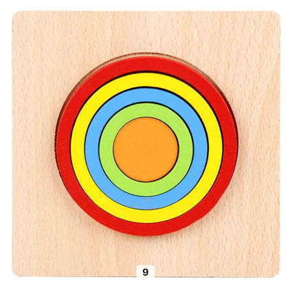 Fun Wooden Shape Puzzle Toy