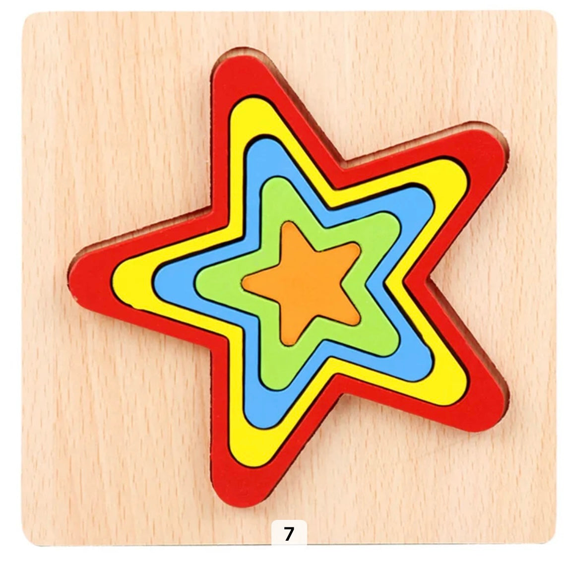 Fun Wooden Shape Puzzle Toy