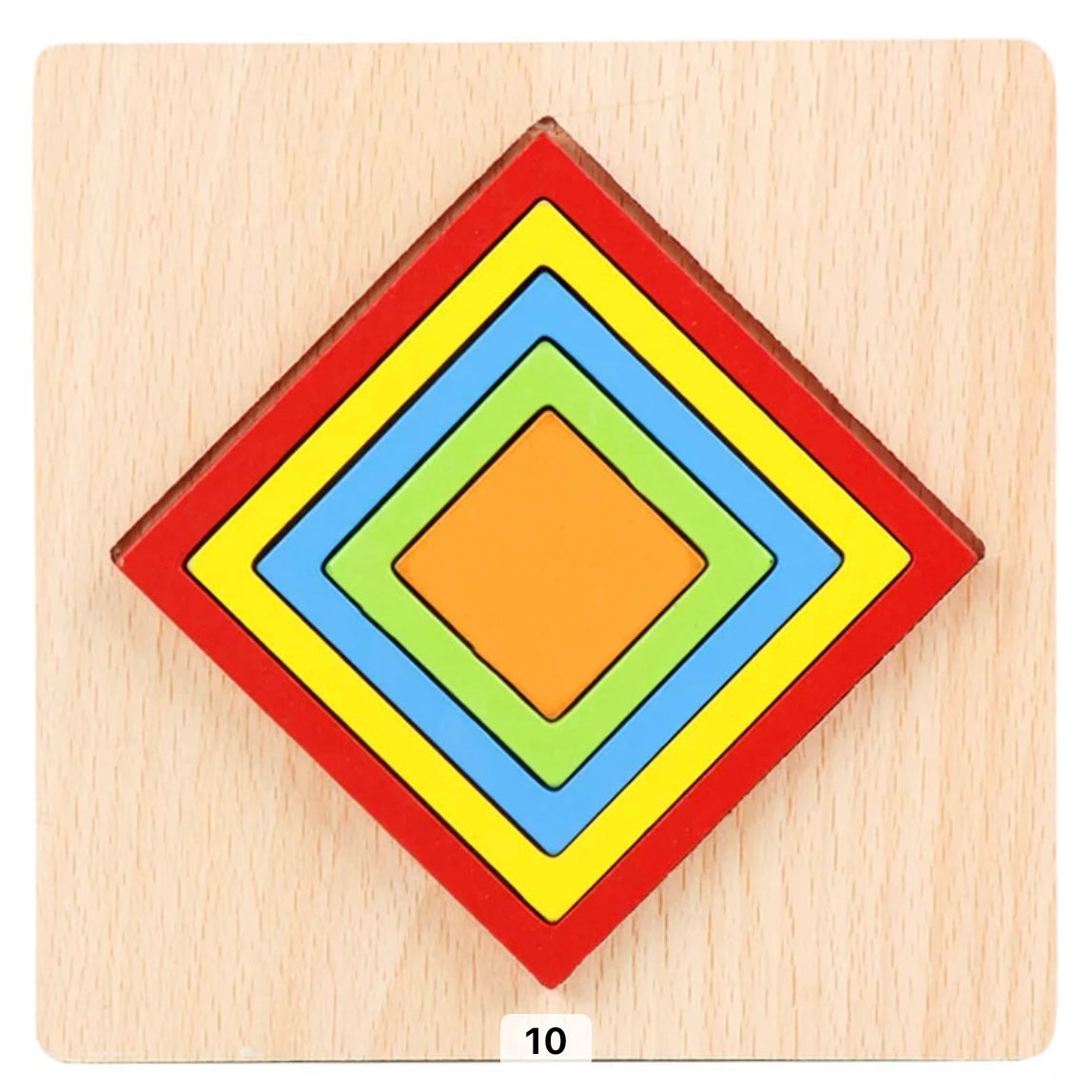 Fun Wooden Shape Puzzle Toy