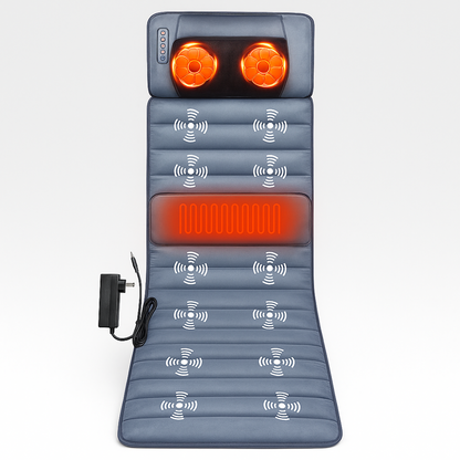 Therapeutic Heated Massage Pad with Back Vibration Relief - Fesara