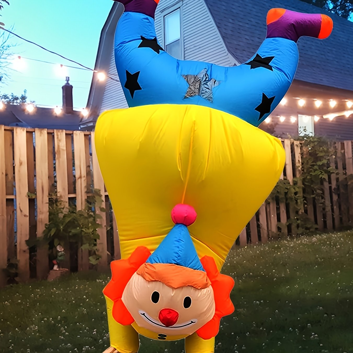 Funny Adult Blow Up Clown Suit - Fesara