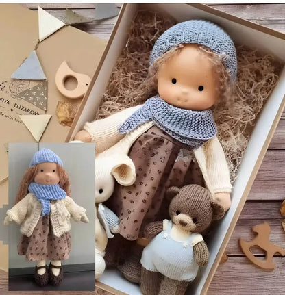 [Funny] 30cm Stuffed plush toys lovely Waldorf Doll plush PP cotton Toy Soft Stuffed pillow doll soothing baby birthday gift 1
