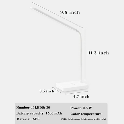 Portable LED Table Lamp Adjustable Bright Lighting