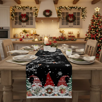 Holiday Snowflake Table Runner for Christmas Decor