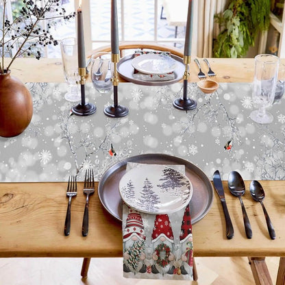 Holiday Snowflake Table Runner for Christmas Decor