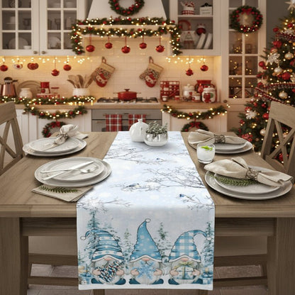 Holiday Snowflake Table Runner for Christmas Decor