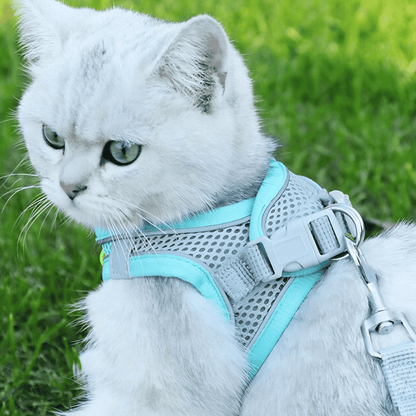 Comfortable Cat Vest - Secure Outdoor Pet Shirt - Fesara